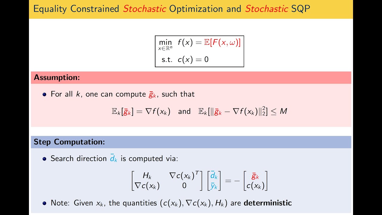 Algorithms for Deterministically Constrained Stochastic Optimization ...