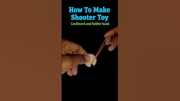 How To Make Shooter Toy with Cardboard & Rubber Band | DIY Fun Toy #Shorts