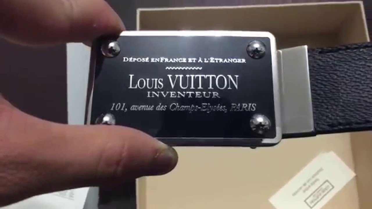 Louis Vuitton Inventeur 35MM Reversible Belt - YouTube