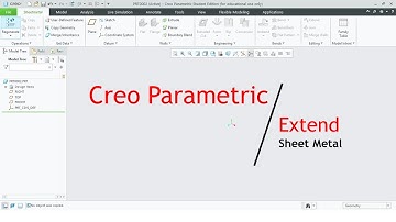 Creo parametric | Extend command in Sheet Metal