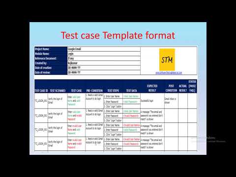 How to write test cases in manual testing with example email login