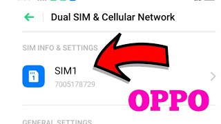 OPPO Sim Card Setting in OPPO A77, A57, A37, A59, A30, A53, A33, A71, A3s, A73s, A31, F5 Youth screenshot 4