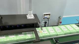Automatic box cellophane overwrapping machine