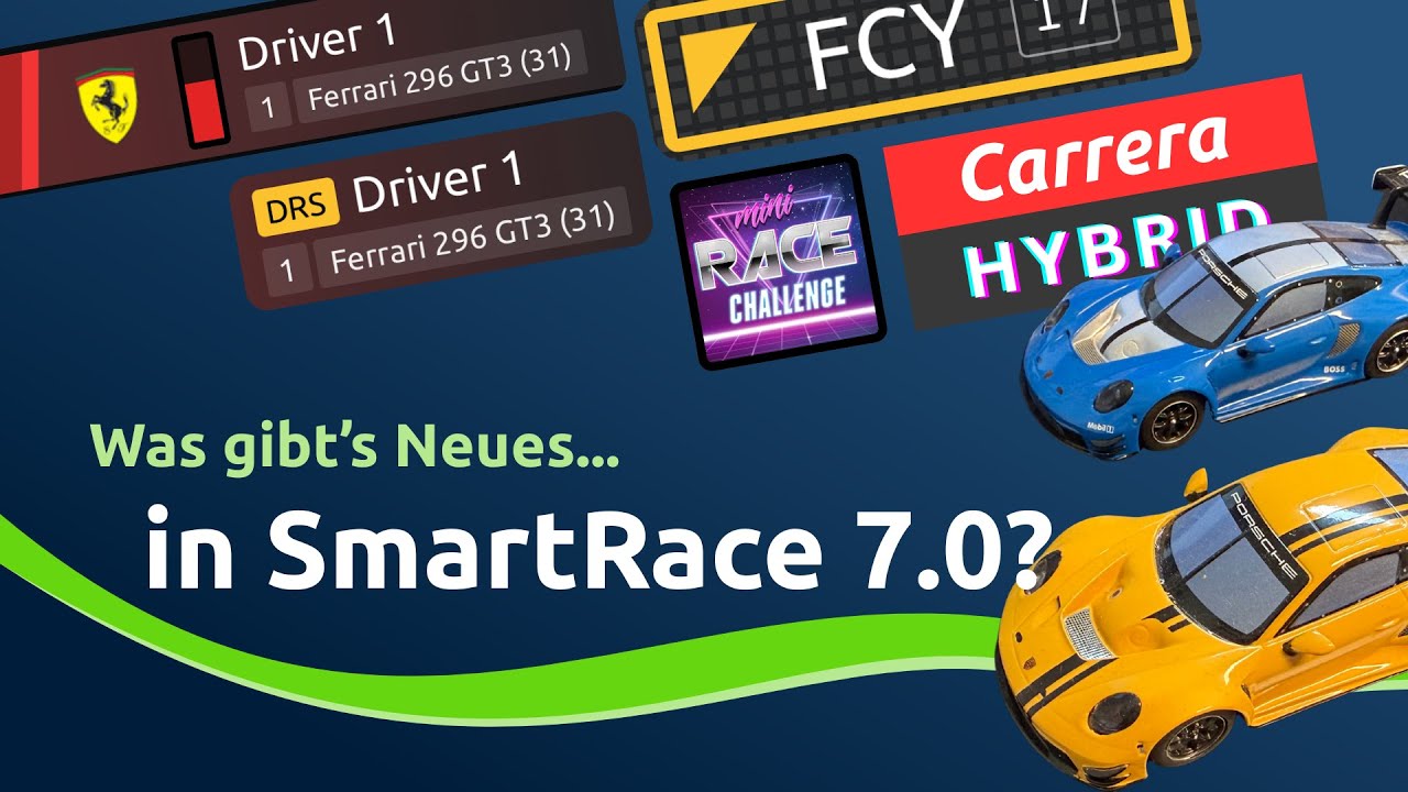 DRS, Rennbildschirm-Galerie & Carrera Hybrid - SmartRace 7.0