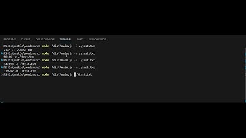 Terminal Based Word Count using TypeScript