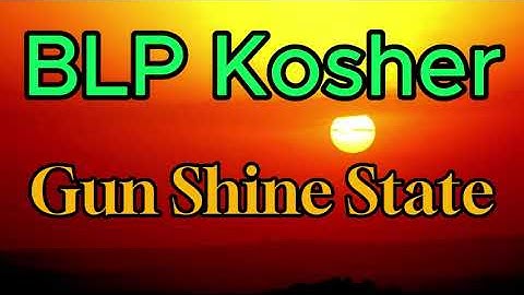 BLP Kosher - Party In The Gun Shine State - (Lyric Video)