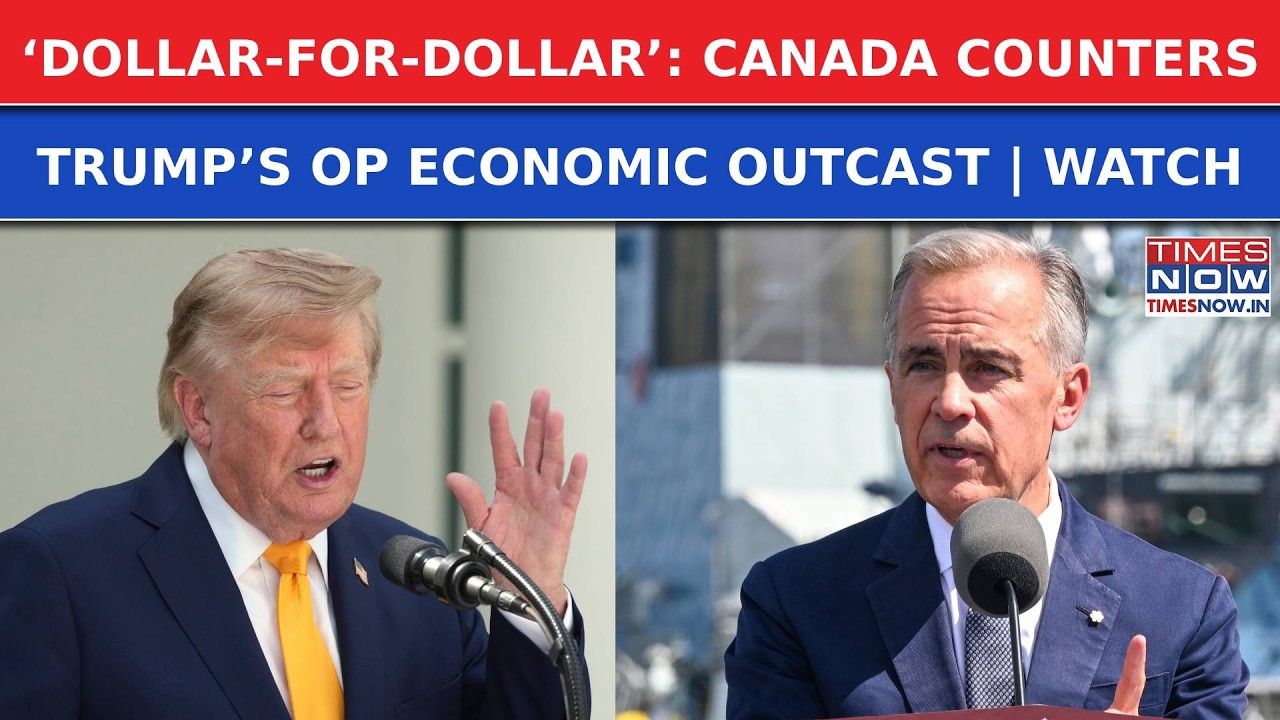 Canada Hits Back At Trump's Economic D-Day With Dollar-For-Dollar Tariffs | Trade War Escalates