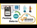 Temperature Data record on AWS IoT Core with NodeMCU-ESP32 using Arduino IDE and MQTT Protocol.