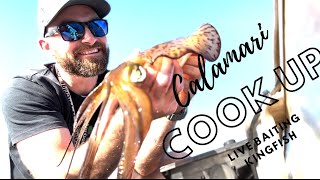 Live Baiting with Squid for Kingfish - Plus Calamari Catch and Cook by ADVENTURES ADRIFT AUSTRALIA 1,339 views 11 months ago 10 minutes, 32 seconds