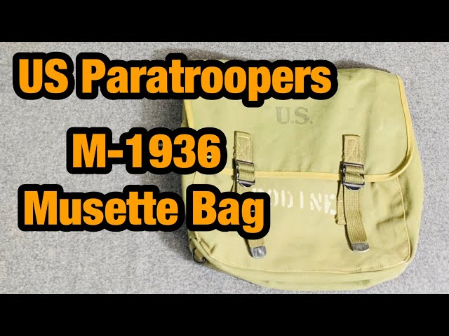 Original US Army M-1936 Musette Bag combat bag M36 - British Made 1944 