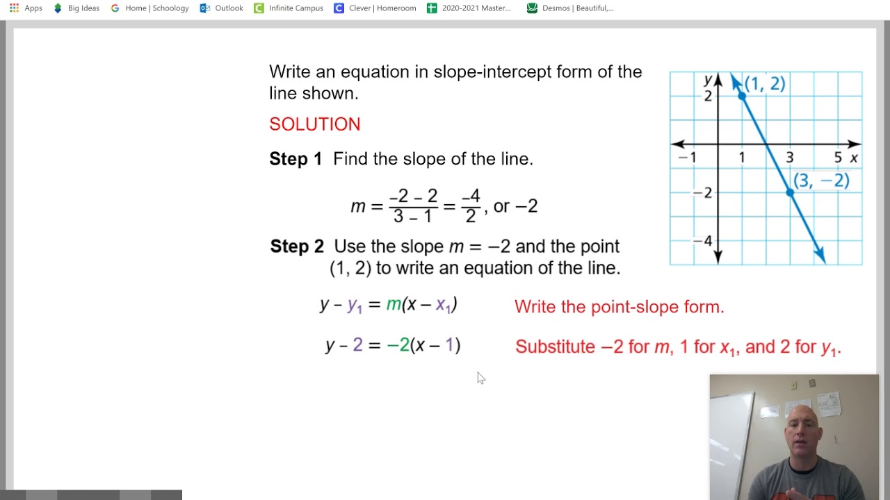 Alg 1 Sec 4-2 Example 2 - YouTube