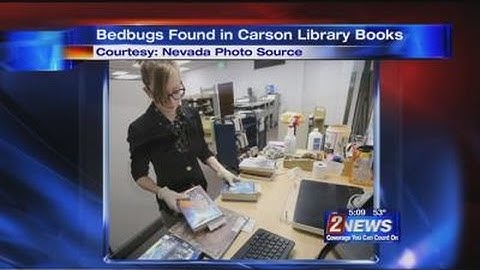 4/28 5pm Bedbugs Found in Books at Carson Library