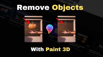 How to remove object from pictures in paint 3D!