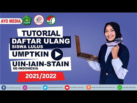 Petunjuk Pengisian Registrasi Online Daftar Ulang Siswa Lulus UMPTKIN 2021