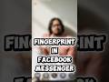 Set Fingerprint Lock in Facebook #messenger