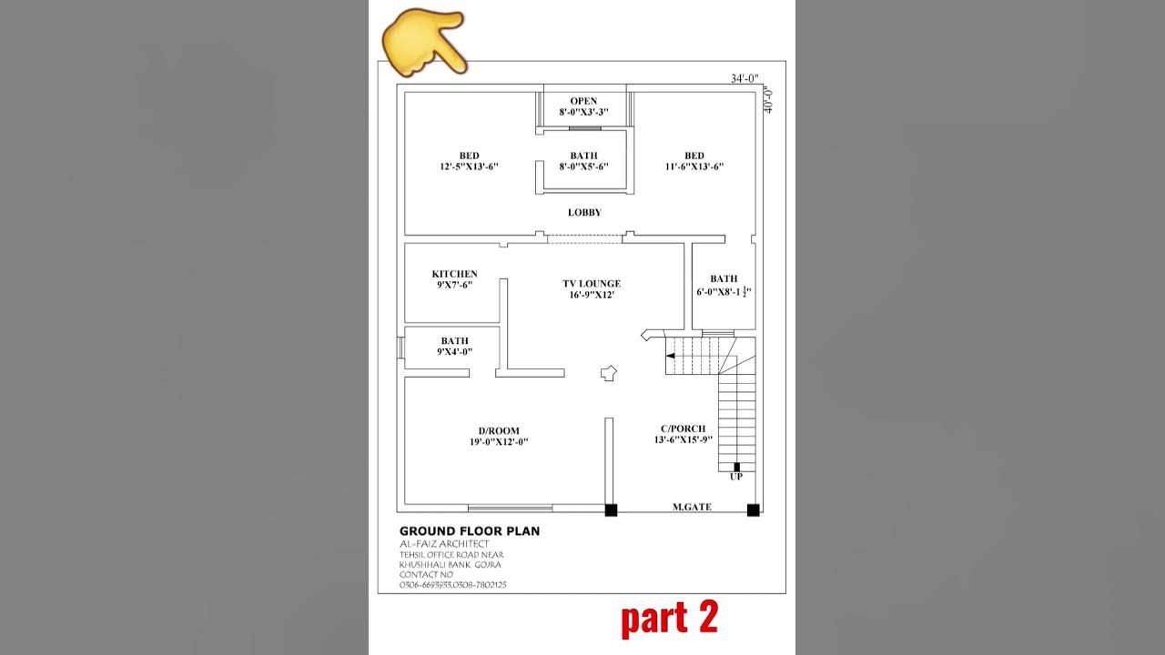 34x40-house-plans-house-design-home-design-youtubeshorts-ytshorts-shorts-youtube