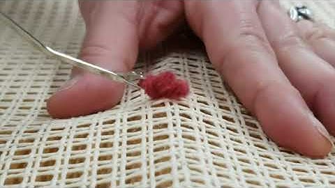 Smyrna knopen / Latch Hooking voor beginners.