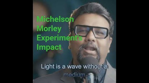 Michelson morley experiment