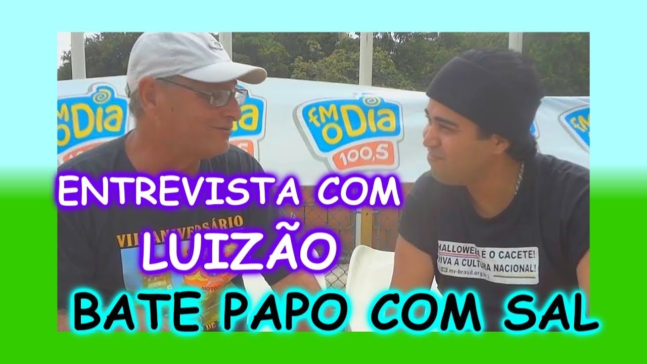 Bate Papo Com SaL - Entrevista Com Luizão Fotografo - YouTube