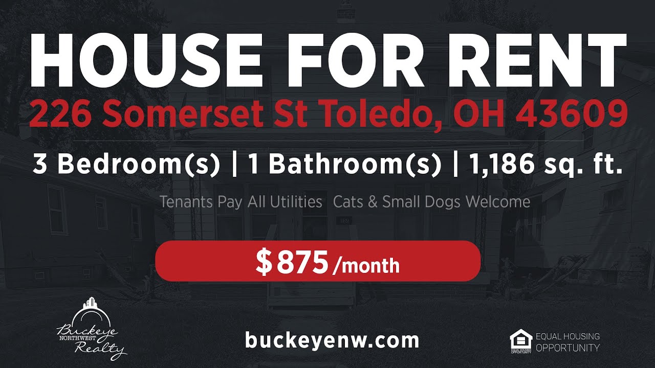 For Rent 226 Somerset Toledo OH YouTube