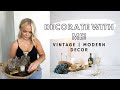 5 Ways To Style A Tray | Decorate With Me | Vintage Modern Decor