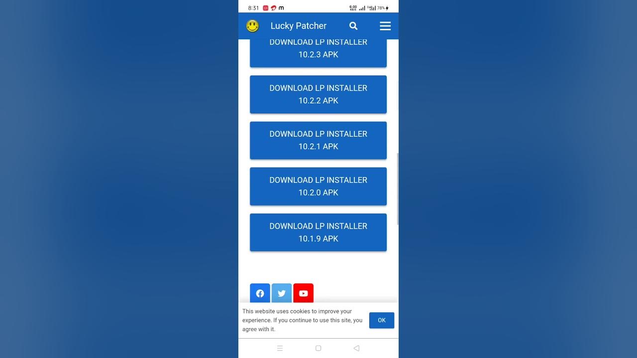 lucky patcher link DOWNLOAD LP DOWNLOADER APK YouTube