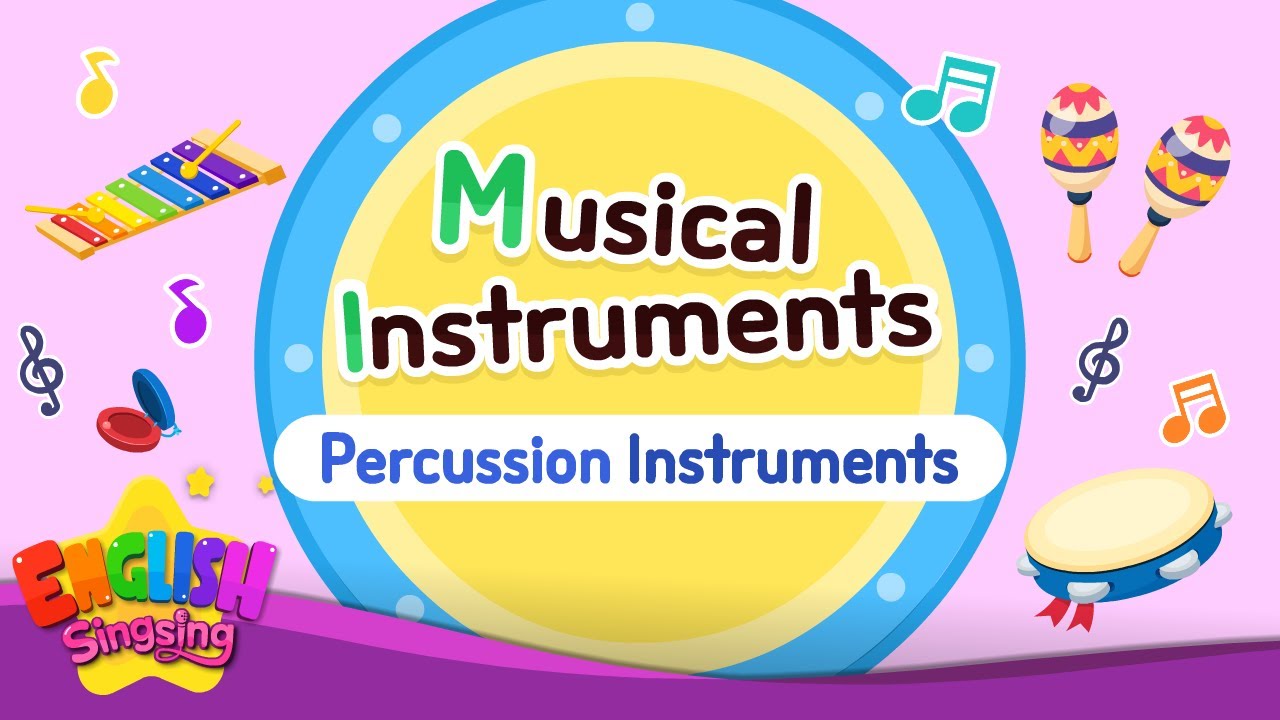 Kids vocabulary Musical instruments _ Percussion Instruments