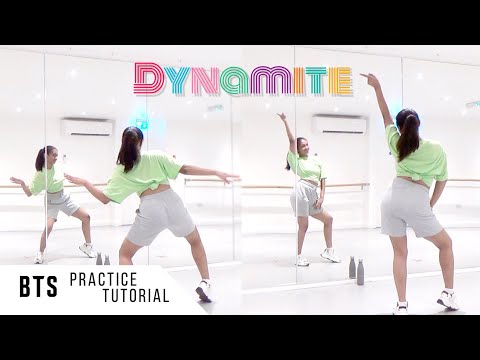 [PRACTICE] BTS - 'Dynamite' - Dance Tutorial - SLOWED + MIRRORED