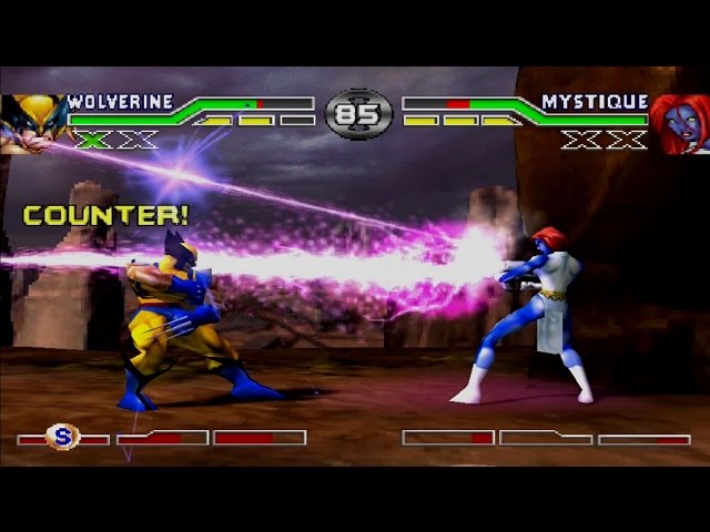 X-men Mutant Academy - Gameplay PSX (PS One) HD 720P (Playstation classics)  