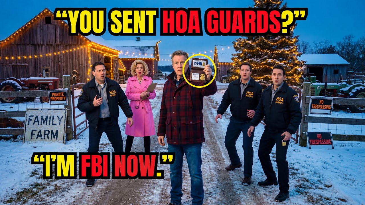 I Inherited A Bankrupt Farm, Returned This Christmas — HOA Sent Guards, Until They Saw My FBI Badge