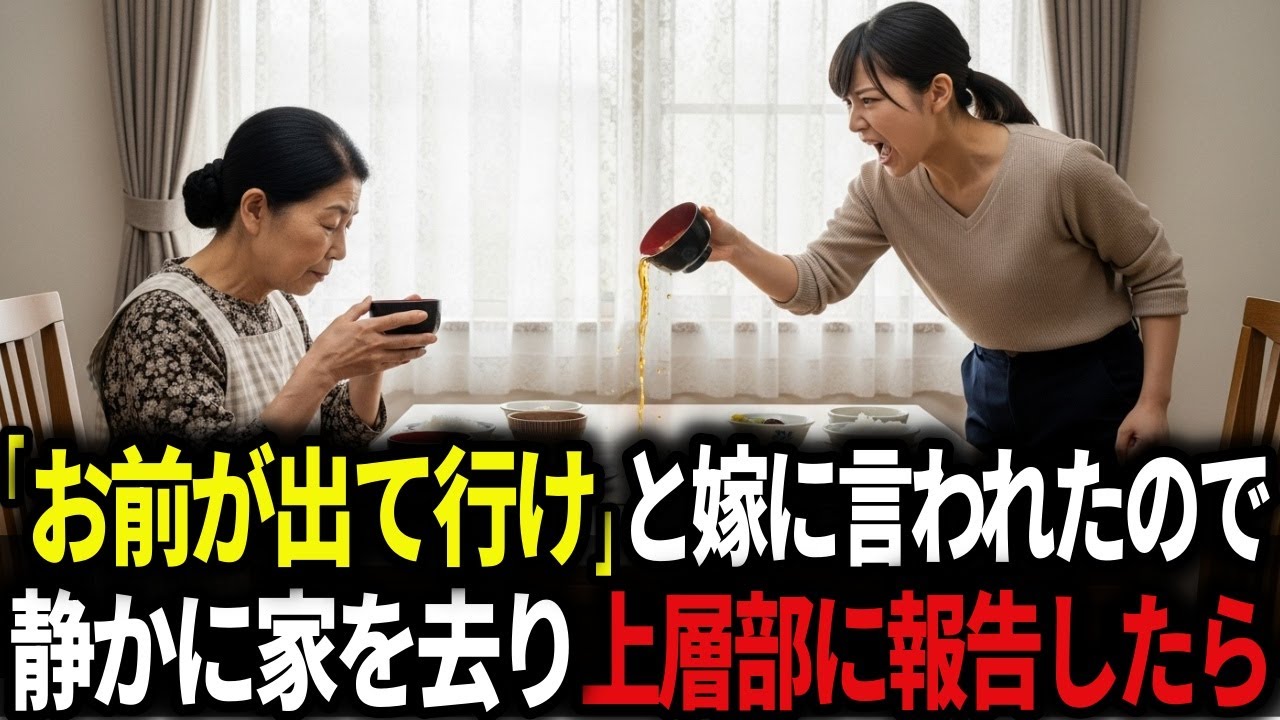 「ゴミが出て行け」と嫁に言われたので、静かに家を去ったことを上層部に報告したら