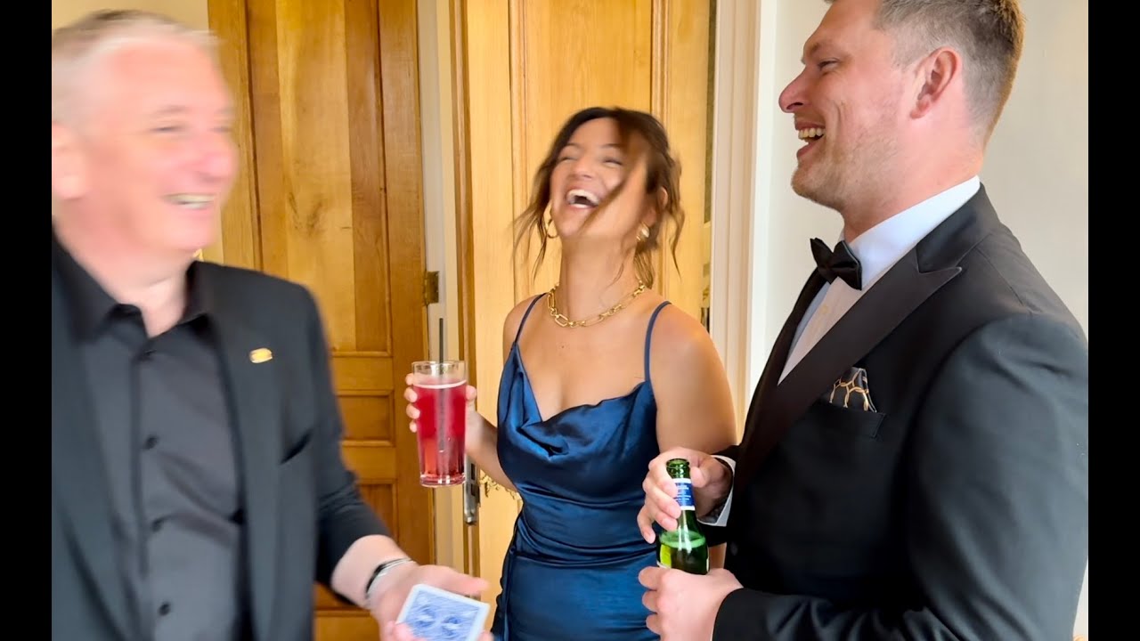 Alrewas Hayes Magician Owen Strickland at Jez and Pollys wedding