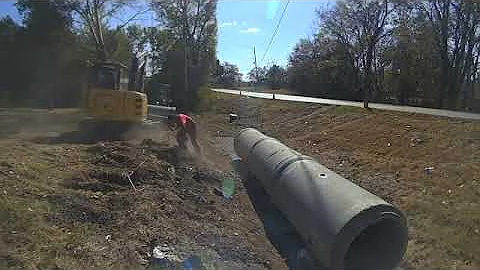 The Gravel Company Concrete Pipe Install