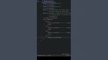 Simple Calculator Using Java #calculator #java #switch #coding