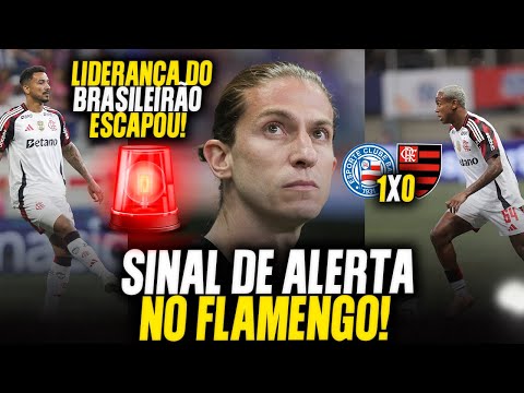 🚨FLA CAI DIANTE DO BAHIA E VÊ A LIDERANÇA DO BRASILEIRÃO ESCAPAR! A DERROTA ACENDE O SINAL DE ALERTA