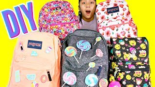 Today i give some backpack ideas, and easy dy's. have 5 backpacks,
decorated my backpacks with rainbow lollipops cool patches. also a...