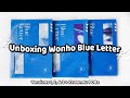 Unboxing Wonho 2nd Mini Blue Letter ✰ All Ver + Ktown4u POBs