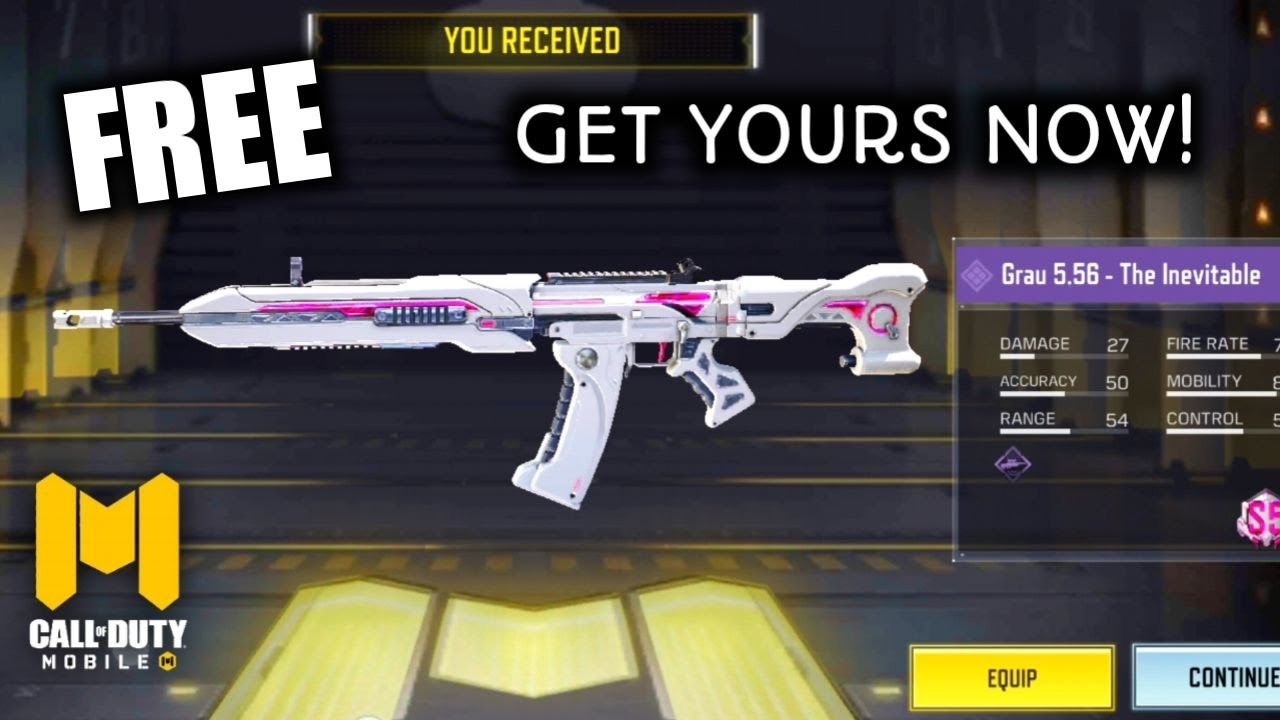 Cod R5ank Up Call of Duty Mobile - MP RANK UP Reward - GRAU 5.56 The Inevitable ...