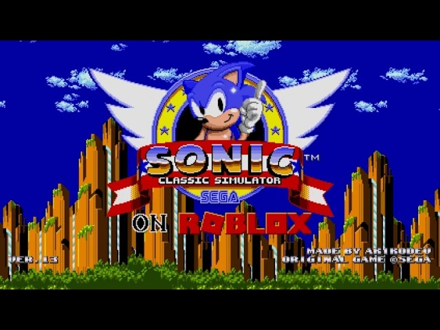 Roblox Classic Sonic Simulator!