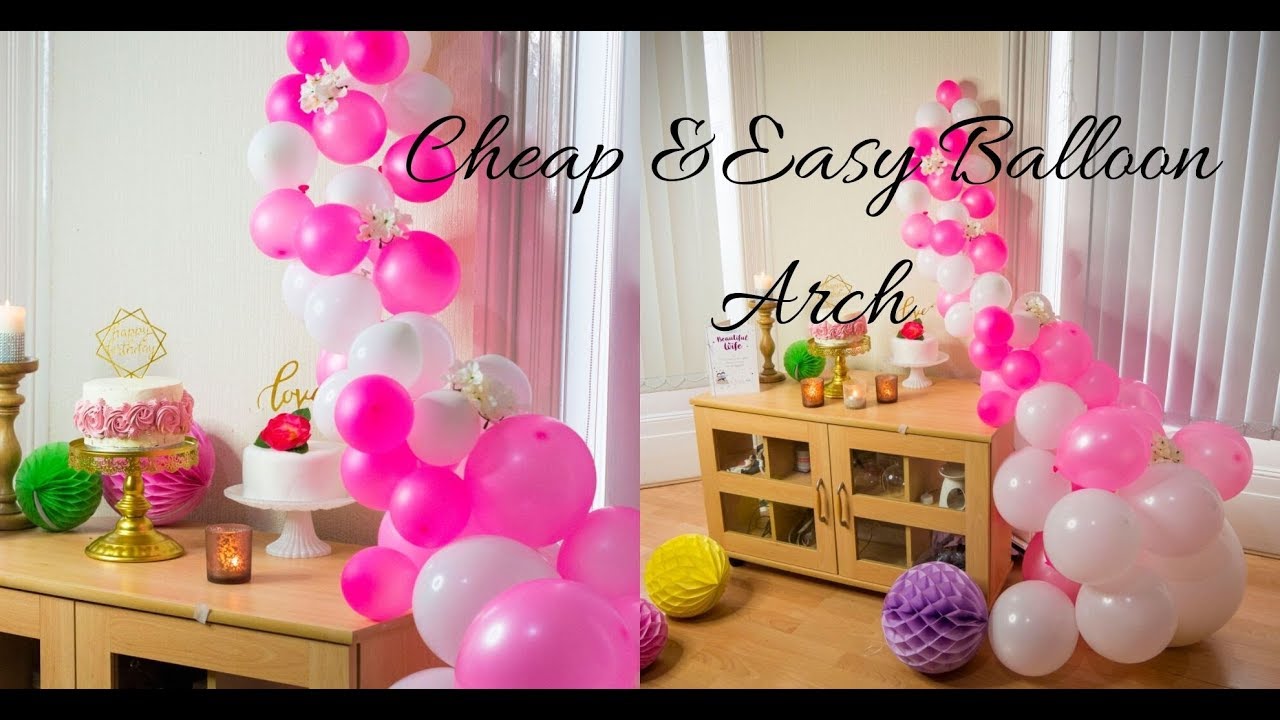 Beginner Baby Girl First Birthday Decor, Simple Balloon Decoration For 1st Birthday Party Girl