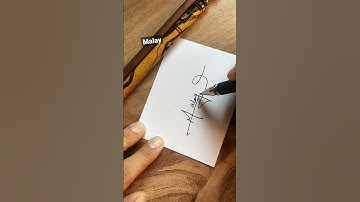 Malay name signature ideas #calligraphy #shorts #artist #paint #art #satisfying #tattoo