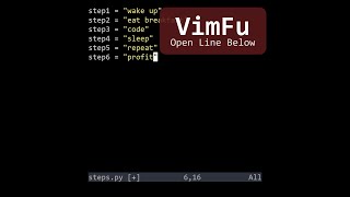 VimFu — Open Line Below