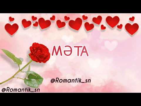 Adı Mətanət olanlar üçün super video mahnı (whatsapp status) 2019