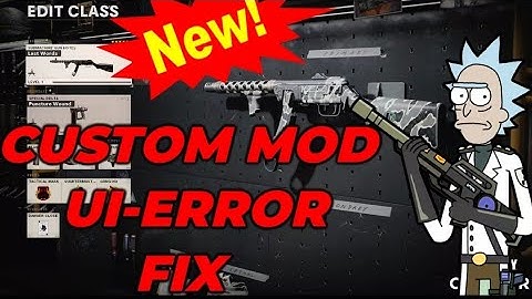 Cold War Custom Mod UI Error Fix!!