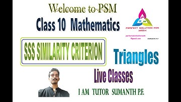 SSS CRITERION THEOREM 6.4 PROOF CONTINUED TRIANGLE PART 12 class 10  live classes