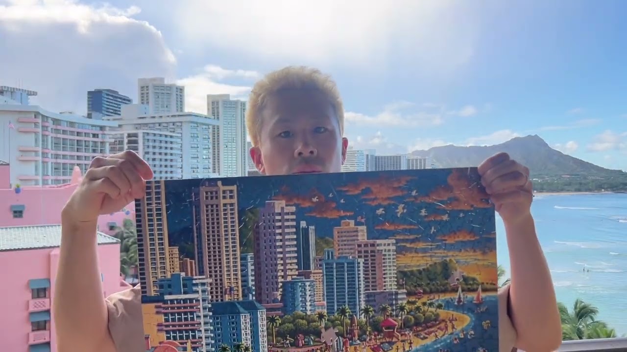 【Bayarea　】 　　　　　　　　　ジグソーパズル Waikiki beach puzzle 500 piece ワイキキビーチのパズルをシェラトン