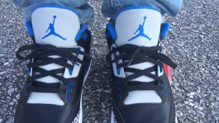 jordan 3 sport blue on feet
