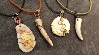 Men's Deer Antler Necklaces - Eps 193