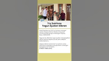 Momen Try Sutrisno Tegur Ajudan Gibran karena Wapres Lepas Sepatu saat Bertamu: Ini Bukan Masjid