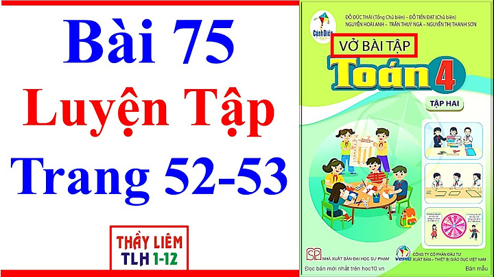 Vở bài tập toán lớp 4 trang 52 năm 2024